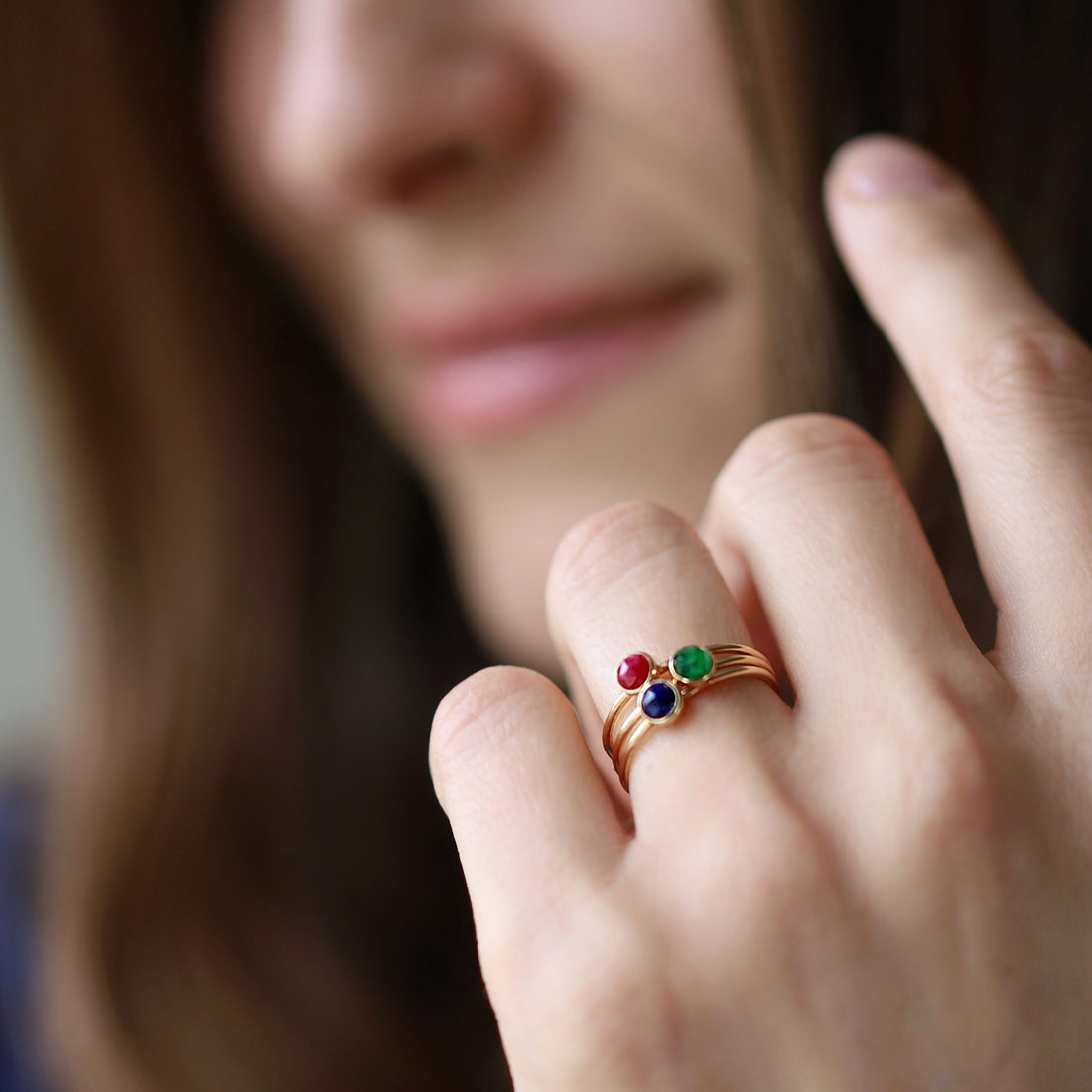 Gold “Berry” Rings