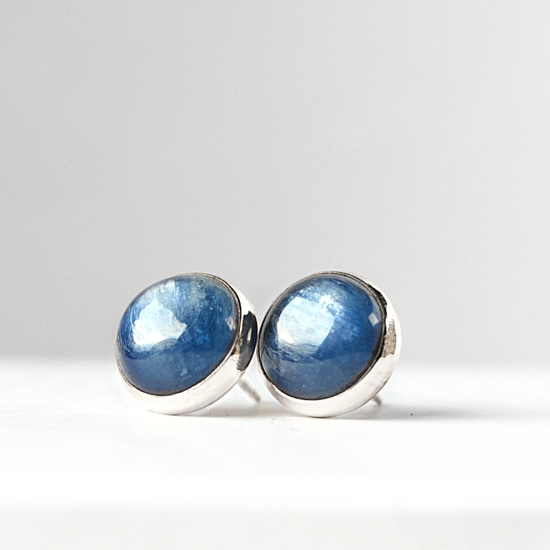 Blue Kyanite Stud Earrings