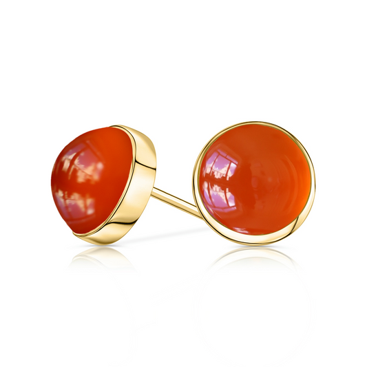 Carnelian Stud Earrings