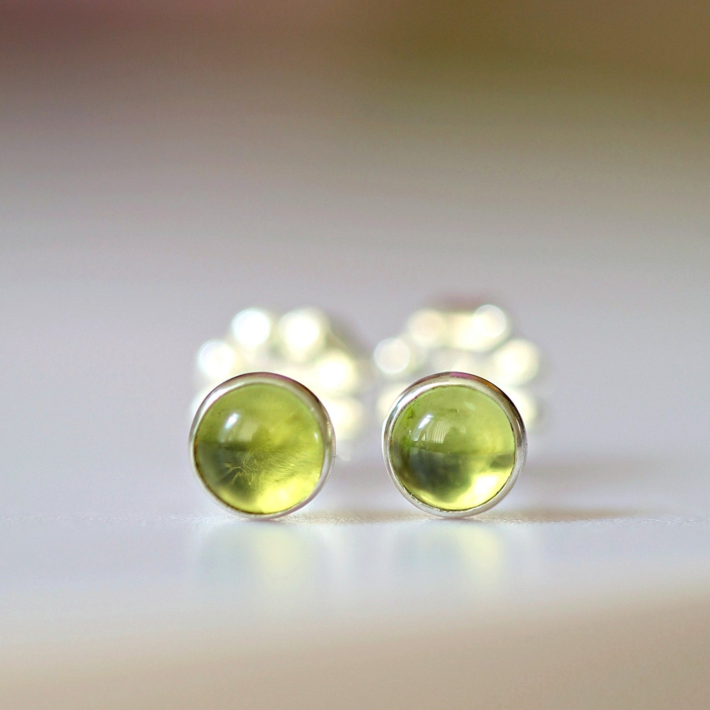 Peridot Stud Earrings