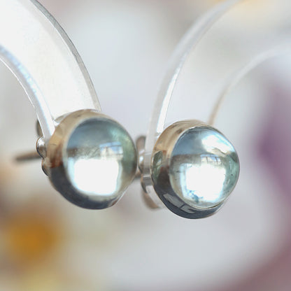 Aquamarine Stud Earrings