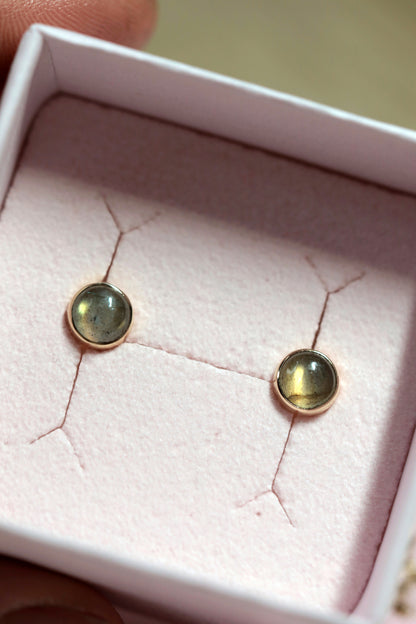 Labradorite Stud Earrings