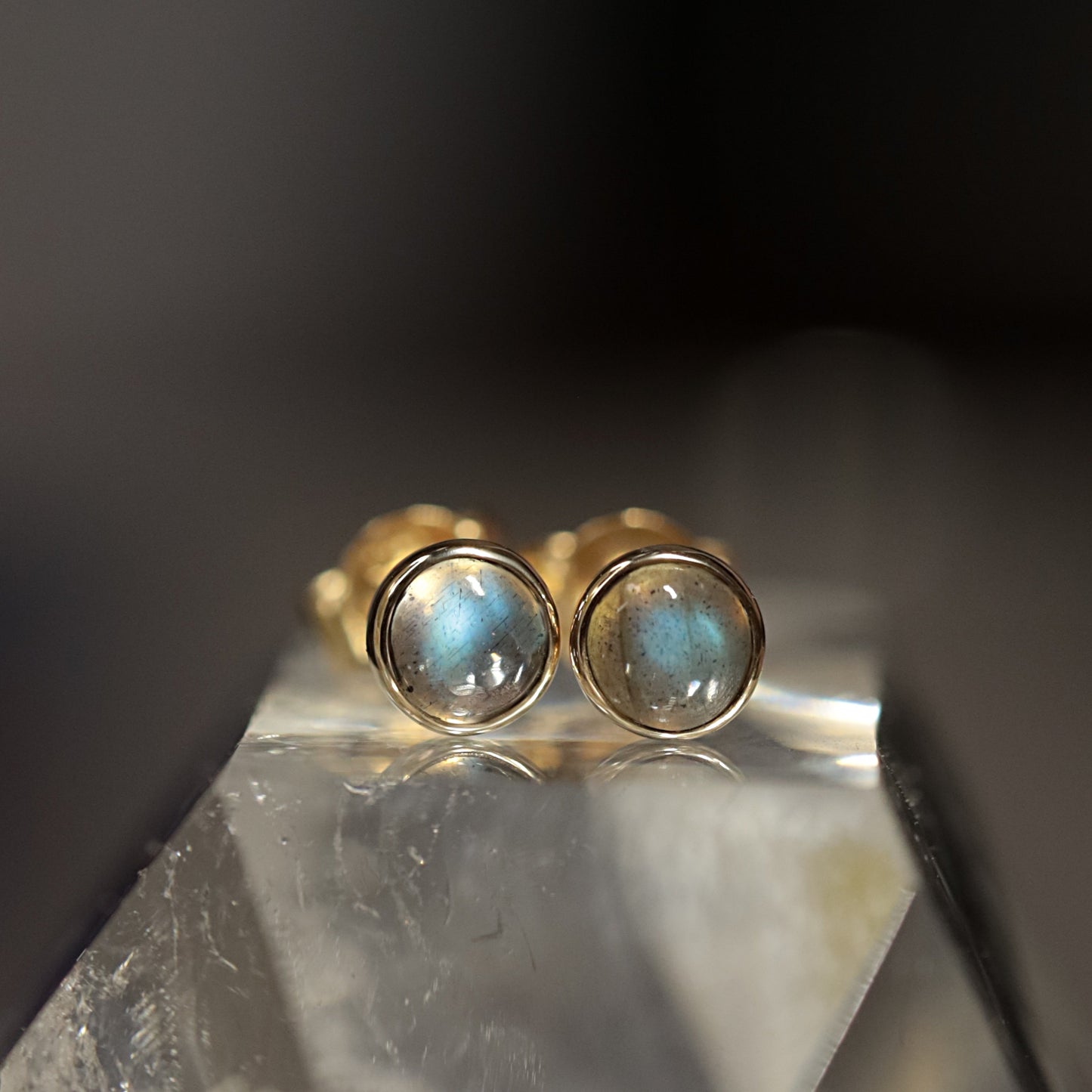 Labradorite Stud Earrings