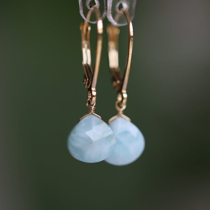 Dominican Larimar Earrings