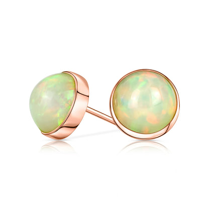 Ethiopian Opal Stud Earrings