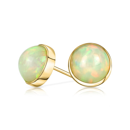 Ethiopian Opal Stud Earrings