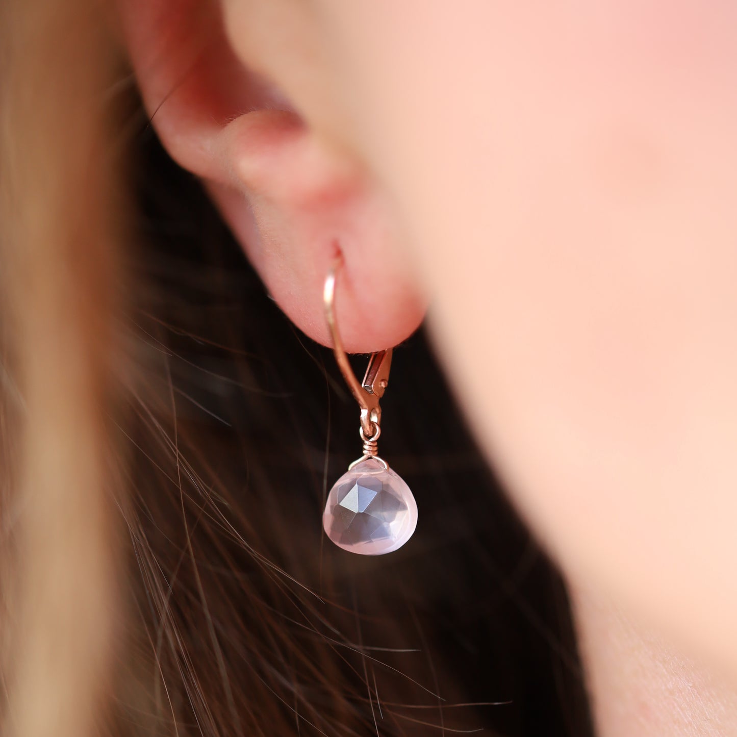 Rose Quartz Earrings