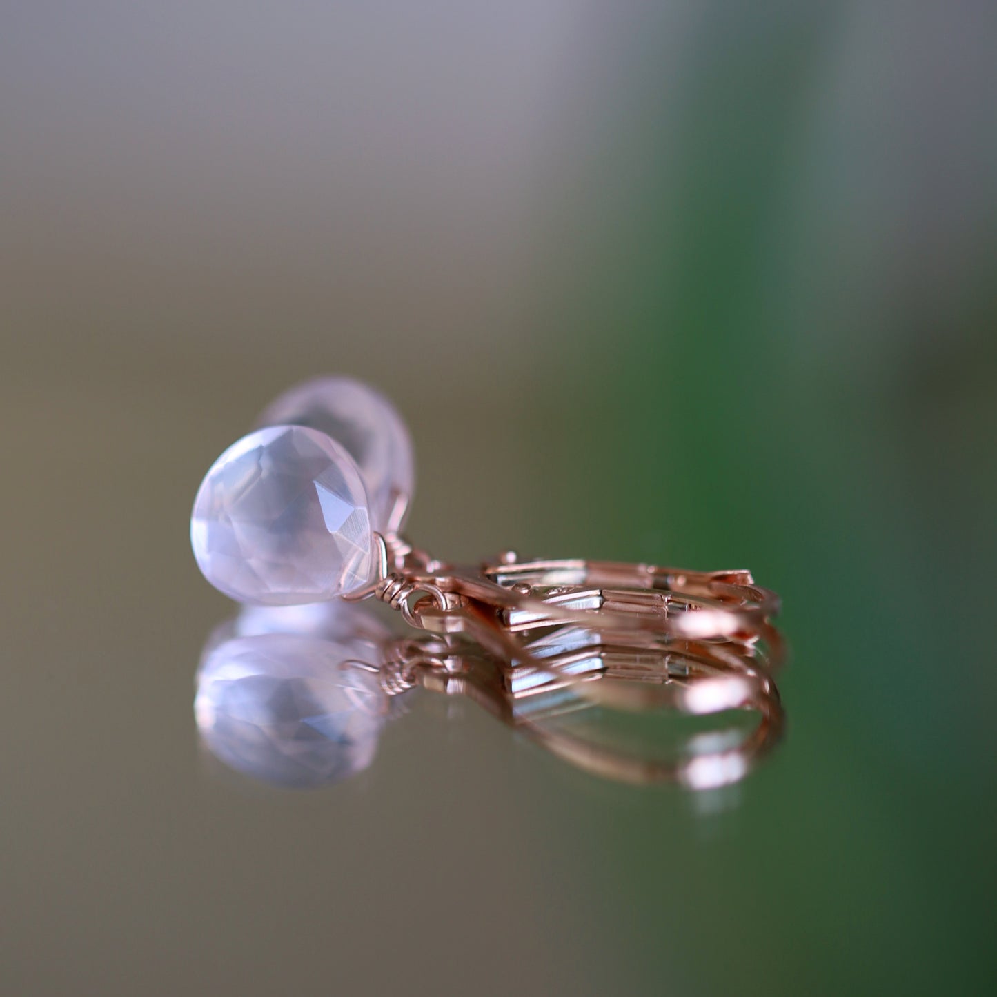 Rose Quartz Earrings