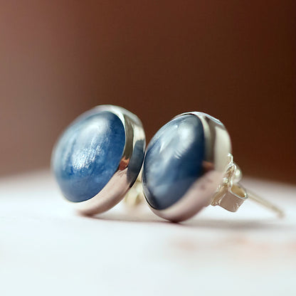 Blue Kyanite Stud Earrings