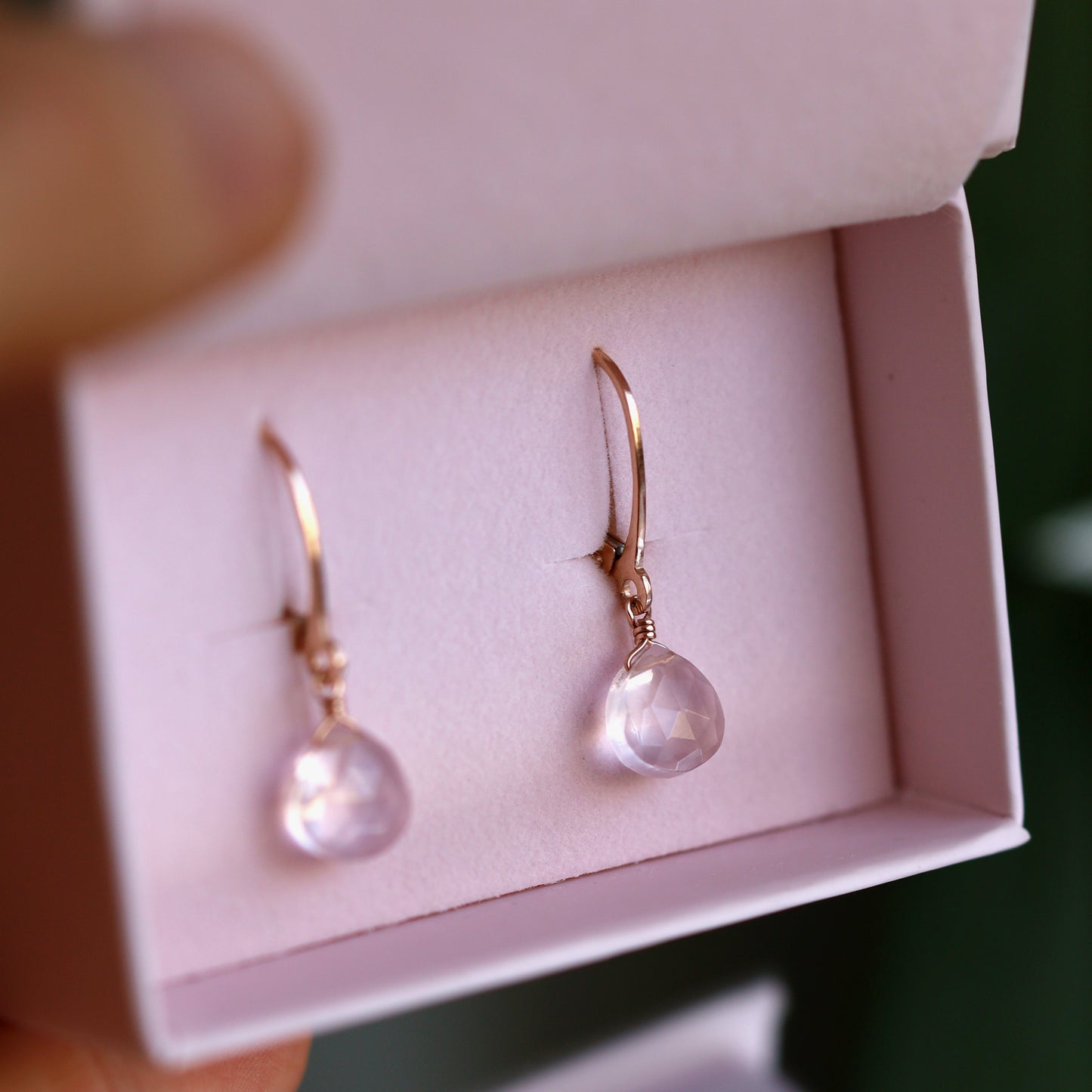 Rose Quartz Earrings