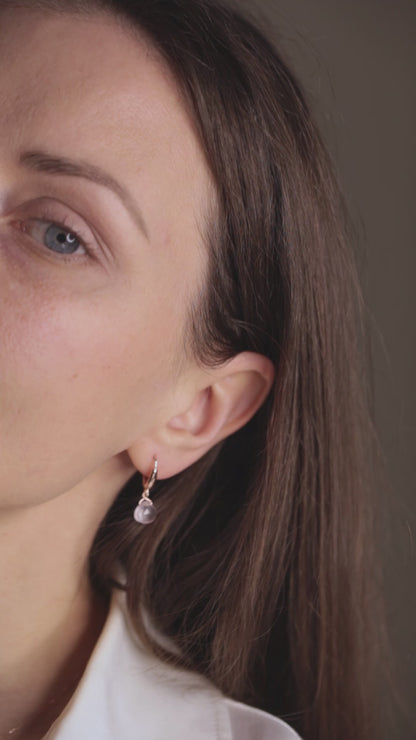 Rose Quartz Earrings