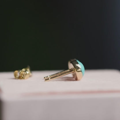 Kingman Turquoise Stud Earrings