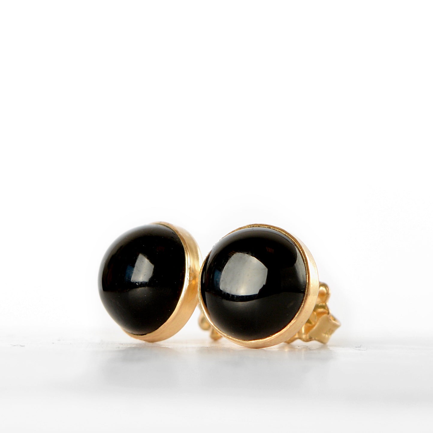 Black Onyx Stud Earrings