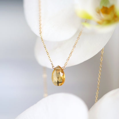 Citrine necklace Bella - Boutique Baltique