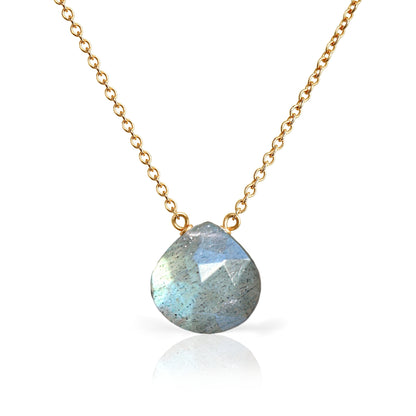 14k Gold Labradorite Necklace