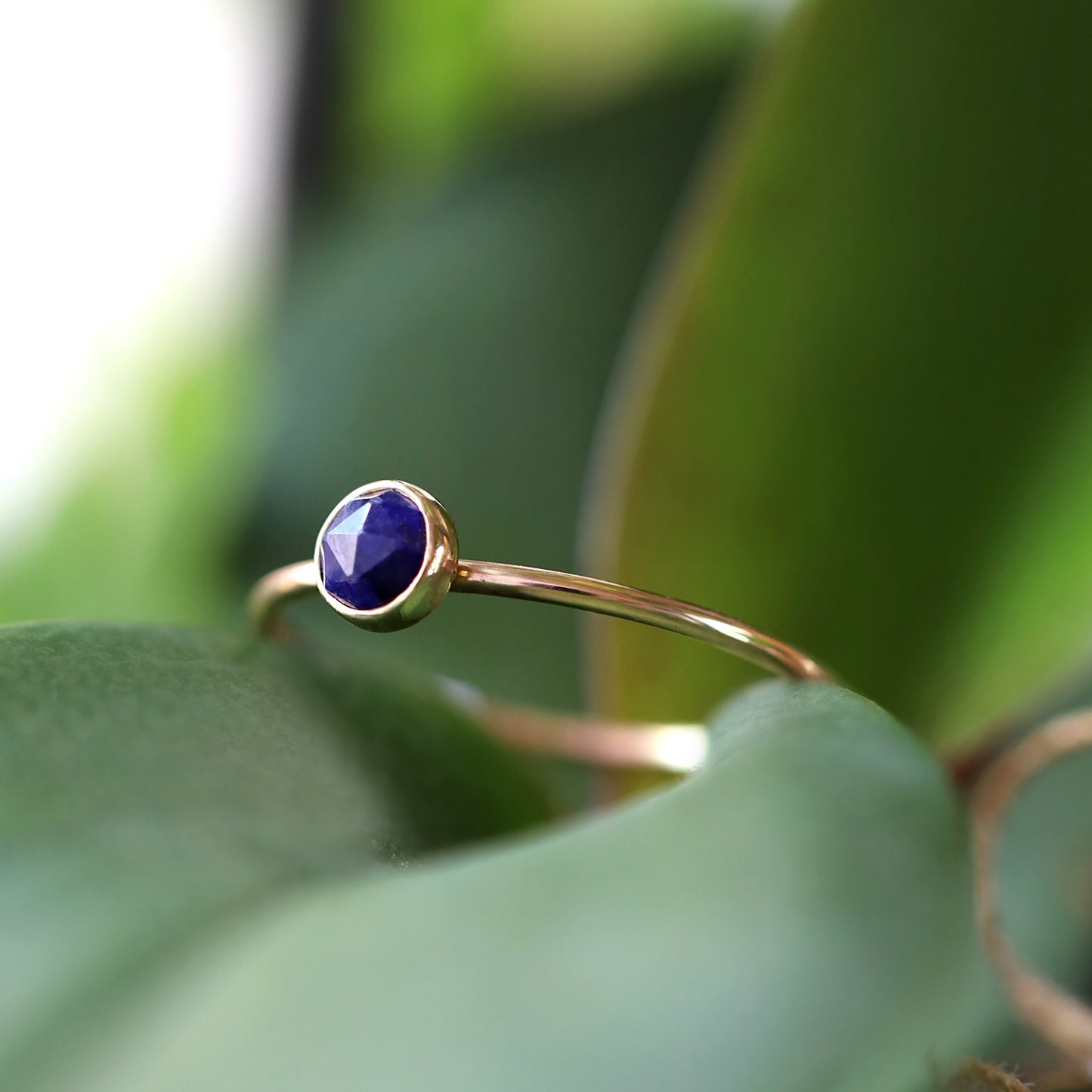 14k Blue Sapphire Ring