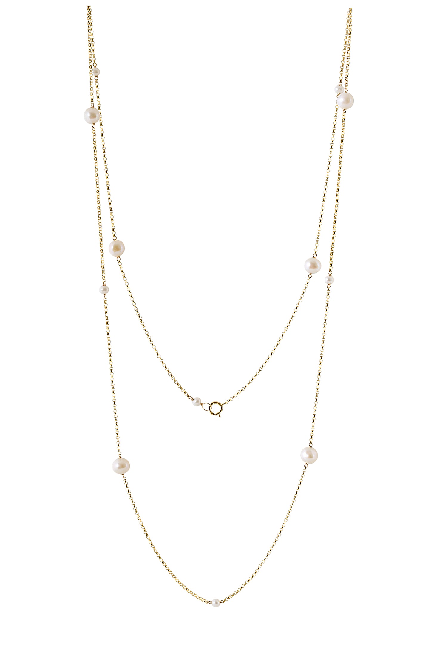 Opera Length LUNA Pearl NEcklace