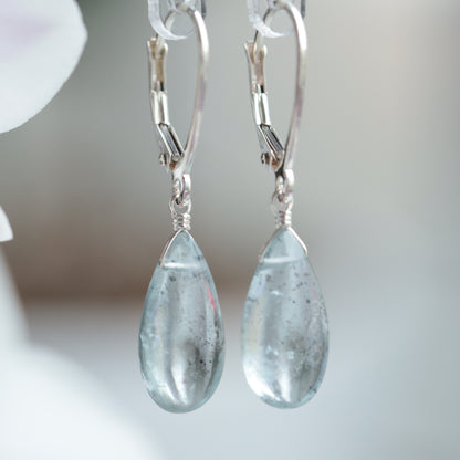 Moss Aquamarine Earrings