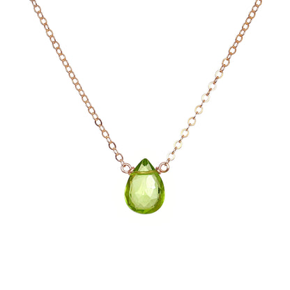 Dainty Peridot Necklace