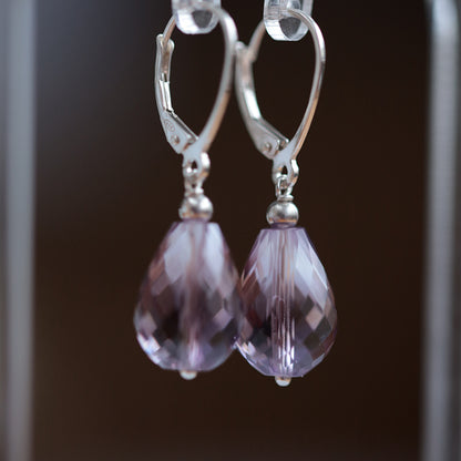 Pink Amethyst Earrings