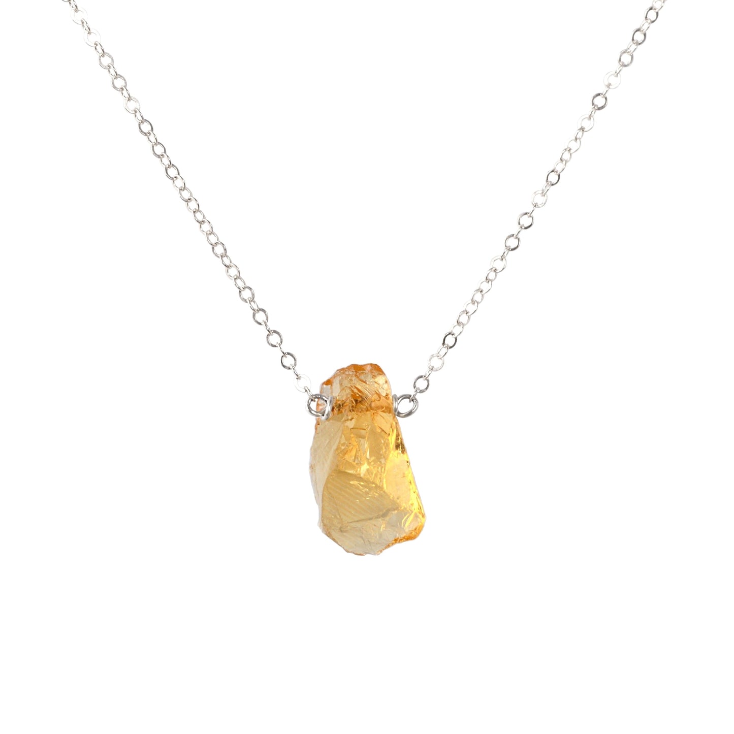 Raw Citrine Necklace