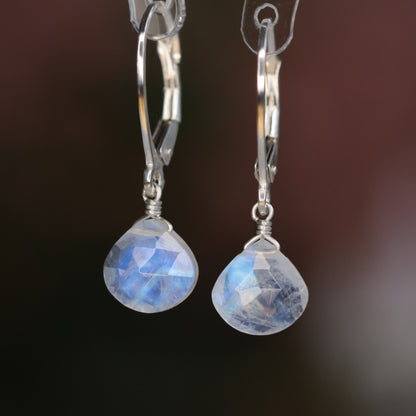 Rainbow Moonstone Earrings