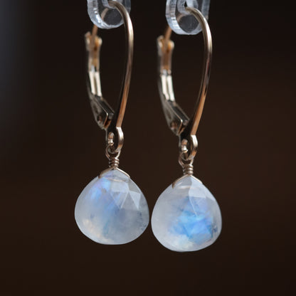 Rainbow Moonstone Earrings