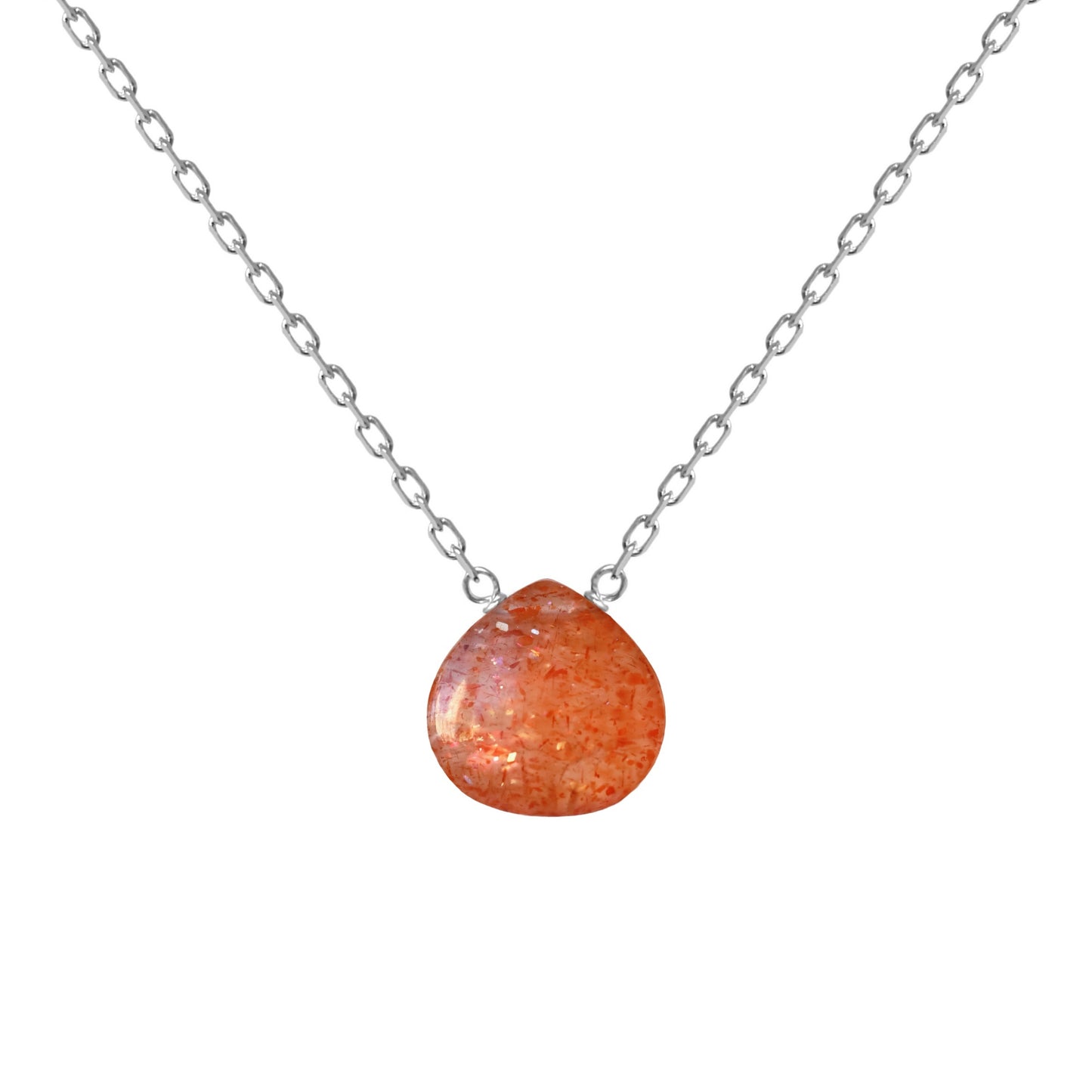 Sterling Silver Sunstone Necklace