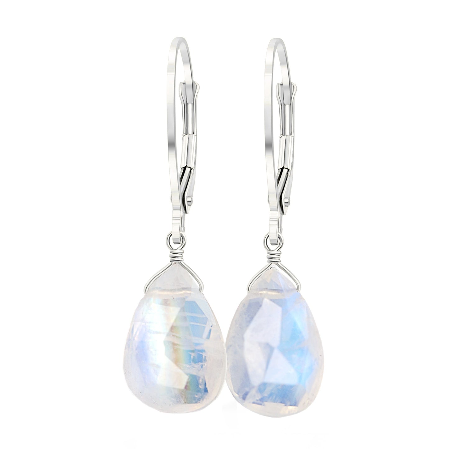 Rainbow Moonstone Earrings