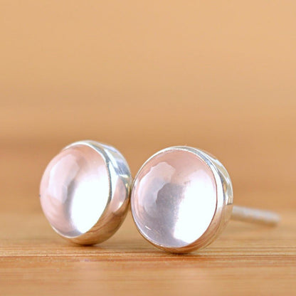 Rose Quartz Stud Earrings - Boutique Baltique