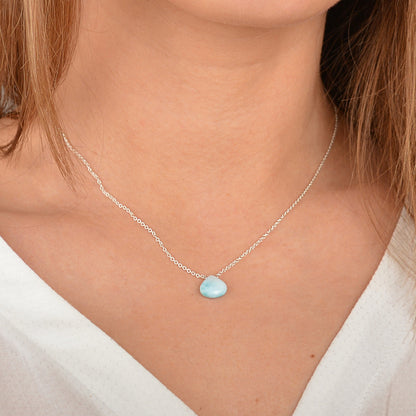 Dominican Larimar Necklace - Boutique Baltique