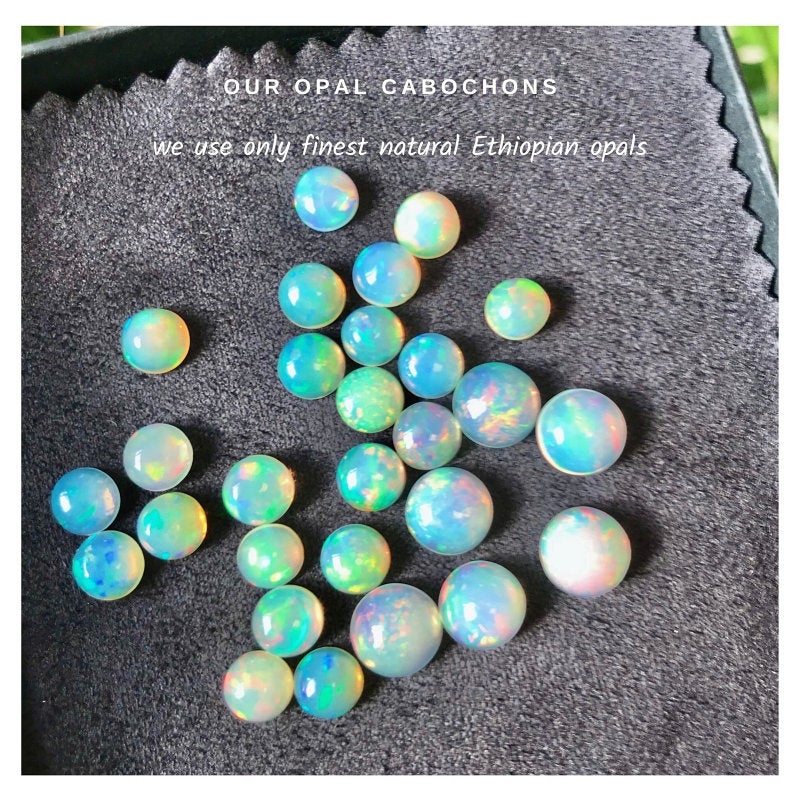 Ethiopian Opal Stud Earrings - Boutique Baltique