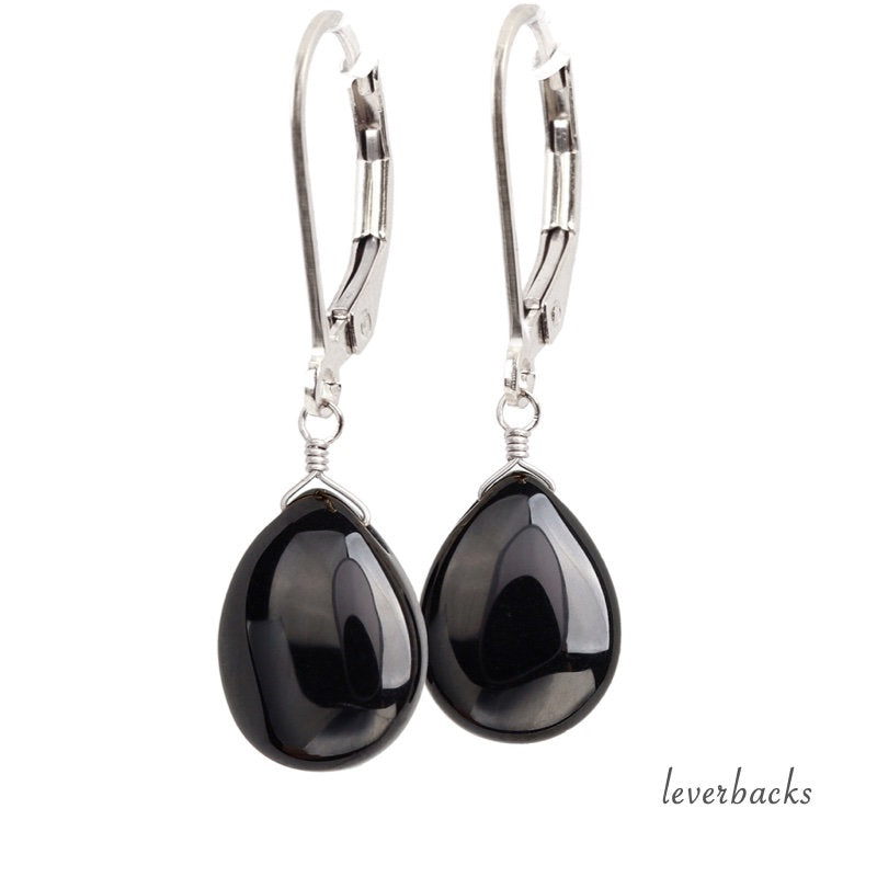 Black Spinel Earrings - Boutique Baltique