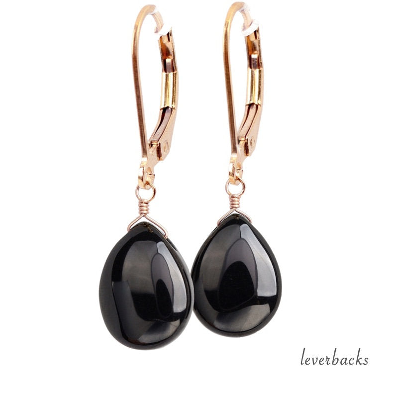 Black Spinel Earrings - Boutique Baltique